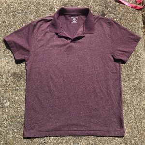 Claiborne Brand Maroon Casual Tee with collar in a women’s size XL